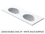 Plan vasque lavabo sur mesure : L 120 à 201 x P 40 à 51 cm, finition lisse mate, 10 couleurs au choix, Anti bactérien, résine Akrytan® teinté dans la masse, Livraison Offerte.